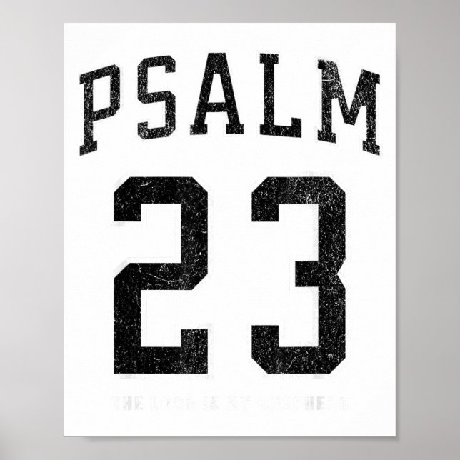 Psalm 23 Jersey  Poster (Framsidan)
