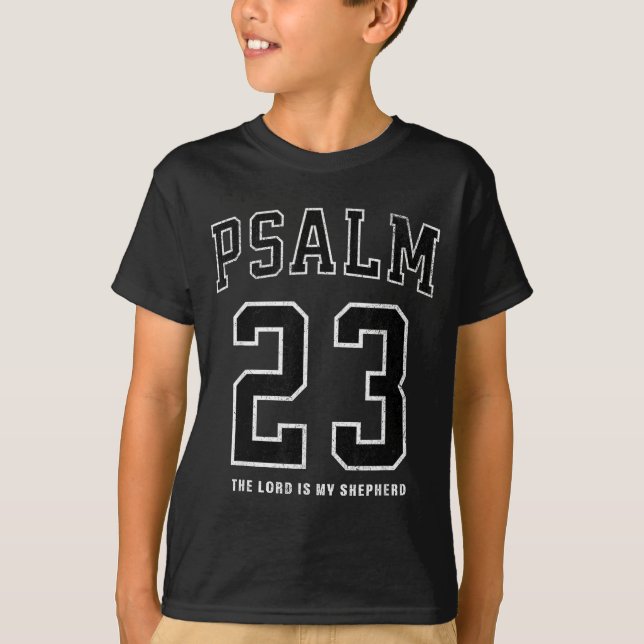 Psalm 23 Jersey  T Shirt (Framsida)