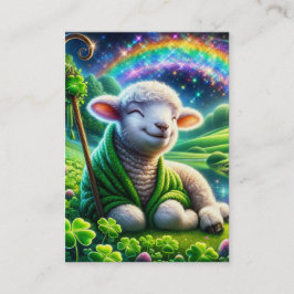 Psalm 23 KJV-kort - Cheerful Lamb Visitkort