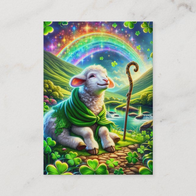 Psalm 23 KJV Kort - Lugna Lamm (Framsida)