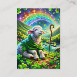 Psalm 23 KJV-kort - Serene Lamb Visitkort