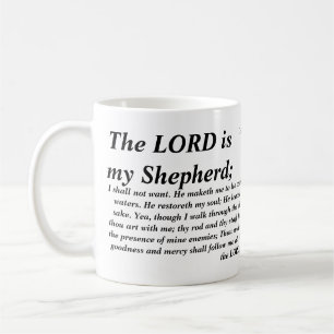 Psalm 23 - KJV-, mugg