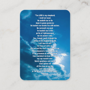 Psalm 23 - Kristen Visitkort