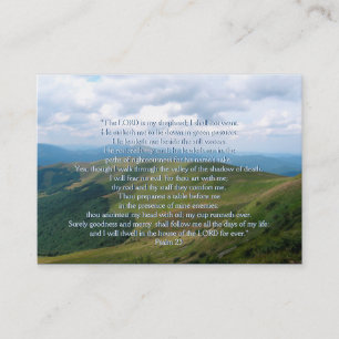 Psalm 23 - Kristen visitkort