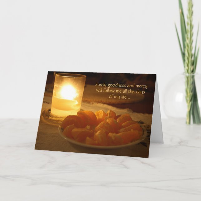 Psalm 23 kritiskt nyårskort helgkort (Framsida)