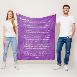 Psalm 23 Lilac fleece filet