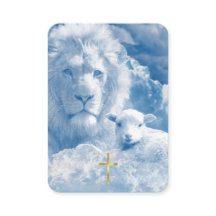 Psalm 23 Lion & Lamb Prayer Card
