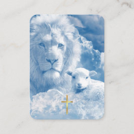 Psalm 23 Lion & Lamb Prayer Card Placeringskort