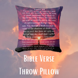 Psalm 23 Livets träd Dekorativ kudde