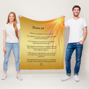 Psalm 23 loppfilt fleecefilt