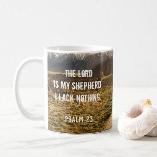 Psalm 23 LORD är min shepherd, Scripture Kaffemugg