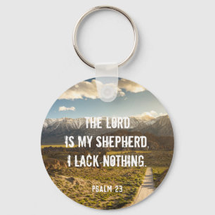 Psalm 23 LORD är min shepherd, Scripture Nyckelring