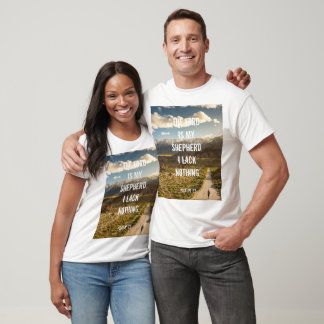 Psalm 23 LORD är min shepherd, Scripture T Shirt