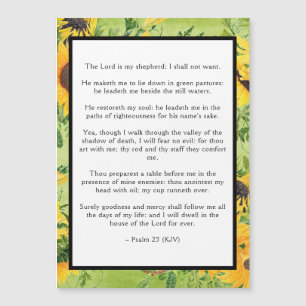 Psalm 23 Lord är Min Shepherd Sunblommor
