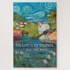 Psalm 23, Lord är mitt Shepherd Puzzle Pussel