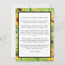 Psalm 23 Lord är Shepherd Flat Greeting Card Kort