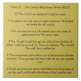 Psalm 23 lorden är min herde kakelplatta