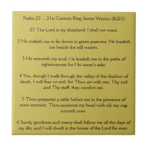 Psalm 23 lorden är min herde kakelplatta