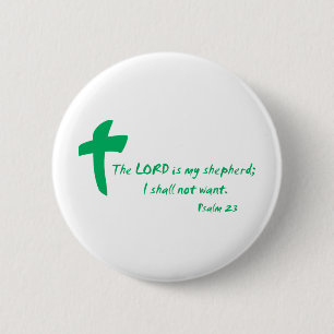Psalm 23: Lorden är min herde Knapp