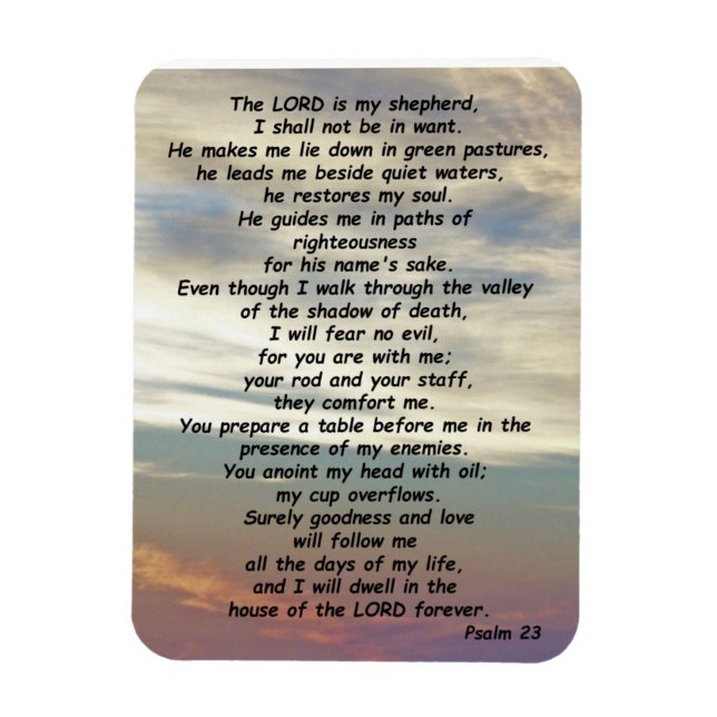 Psalm 23 magnet (Vertikal)