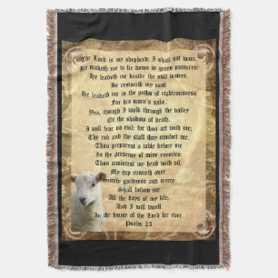 Psalm 23 med lamm filt