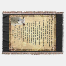 Psalm 23 med lamm filt