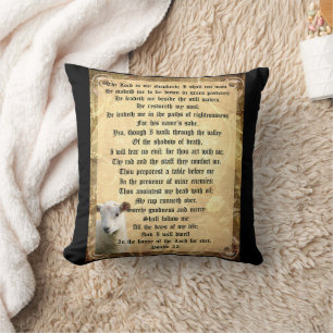 Psalm 23 med lamm kudde