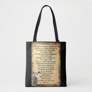 Psalm 23 med lamm tygkasse