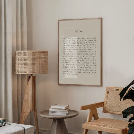 Psalm 23 Modern Christian Wall Art Poster