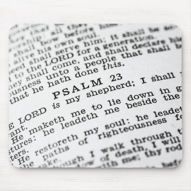 Psalm 23 musmatta (Framsidan)