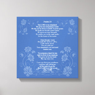 Psalm 23 NIRV, Canvastryck