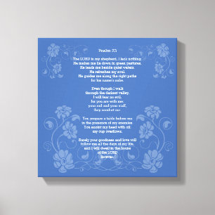 Psalm 23 NIV, Canvastryck