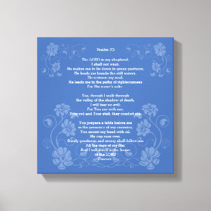 Psalm 23 NKJV, Canvastryck