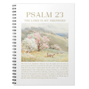 Psalm 23 NKJV Herren är min Shepherd Anteckningsbok