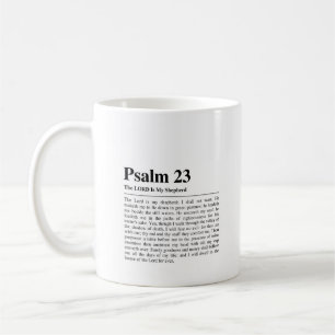 Psalm 23 NKJV Herren är min Shepherd Kaffemugg