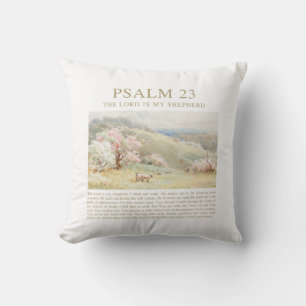 Psalm 23 NKJV Herren är min Shepherd Kudde
