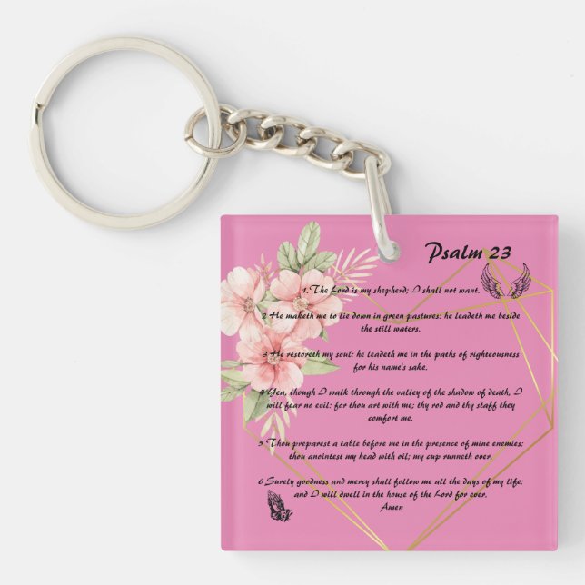 Psalm 23-    nyckelkedja (Framsidan)