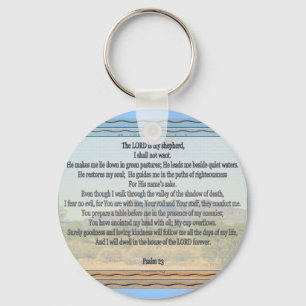 Psalm 23 nyckelring