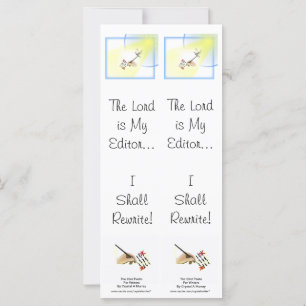 Psalm 23 Parody for Writers - Dubbla Bookmark