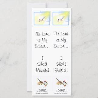 Psalm 23 Parody for Writers - Dubbla Bookmark