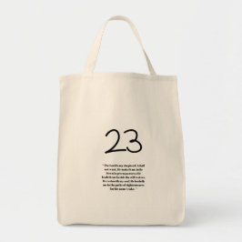 Psalm 23 Peaceful Path Grocery Bag Tygkasse