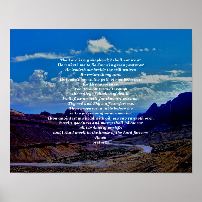 PSALM 23 POSTER (Framsidan)