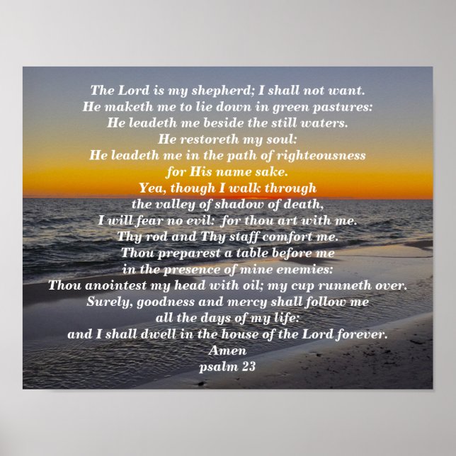 PSALM 23 POSTER (Framsidan)