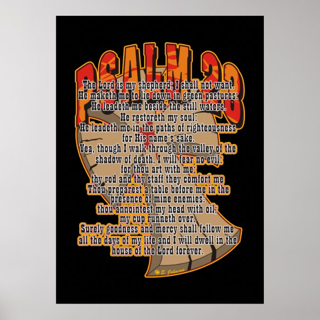 Psalm 23 poster (Framsidan)