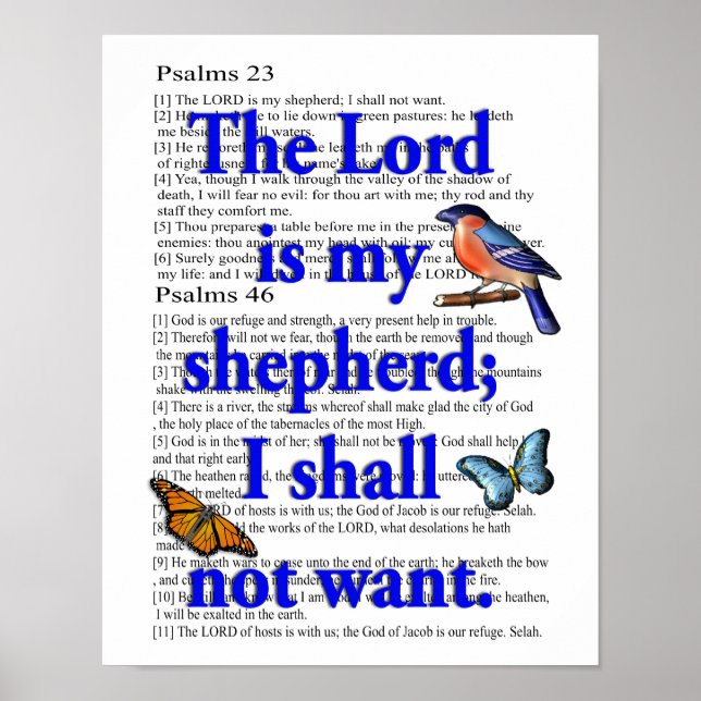 Psalm 23 poster (Framsidan)