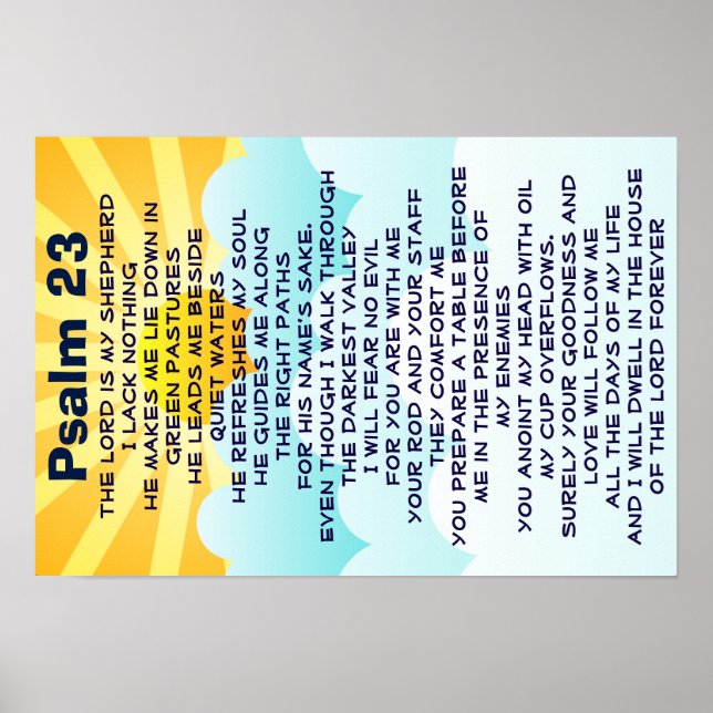 Psalm 23 poster (Framsidan)
