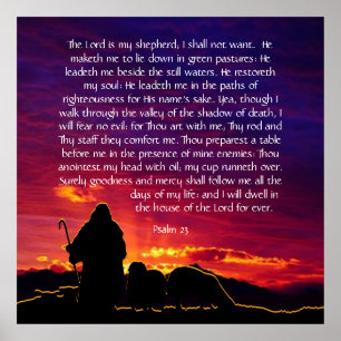 Psalm 23 poster