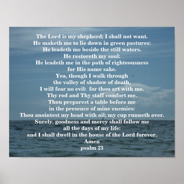 PSALM 23 POSTER (Framsidan)