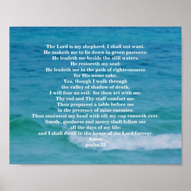 PSALM 23 POSTER (Framsidan)