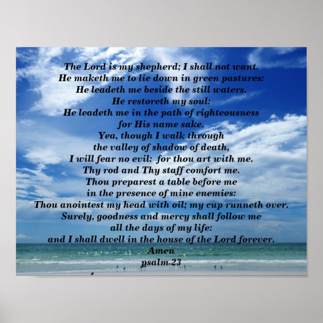 PSALM 23 POSTER (Framsidan)